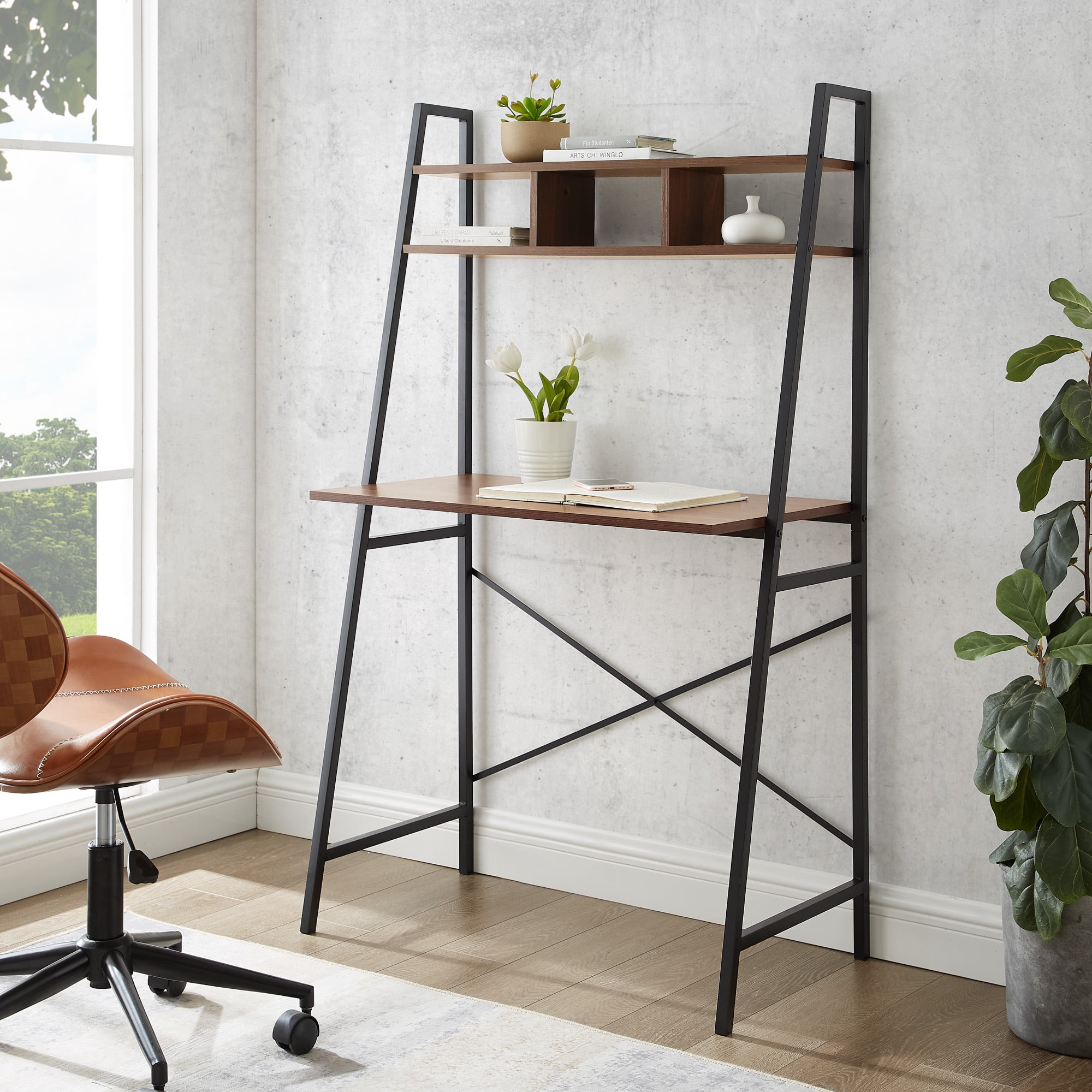 Industrial ladder desk discount