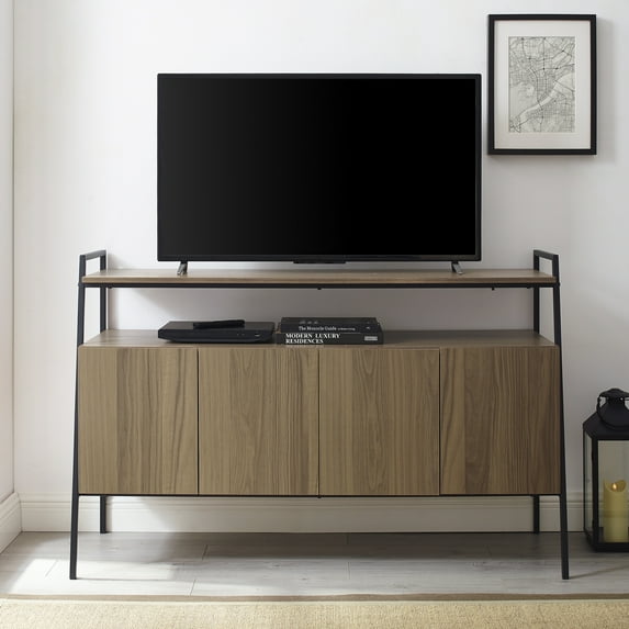 Manor Park Urban Industrial TV Stand for TVs up to 56", Mocha