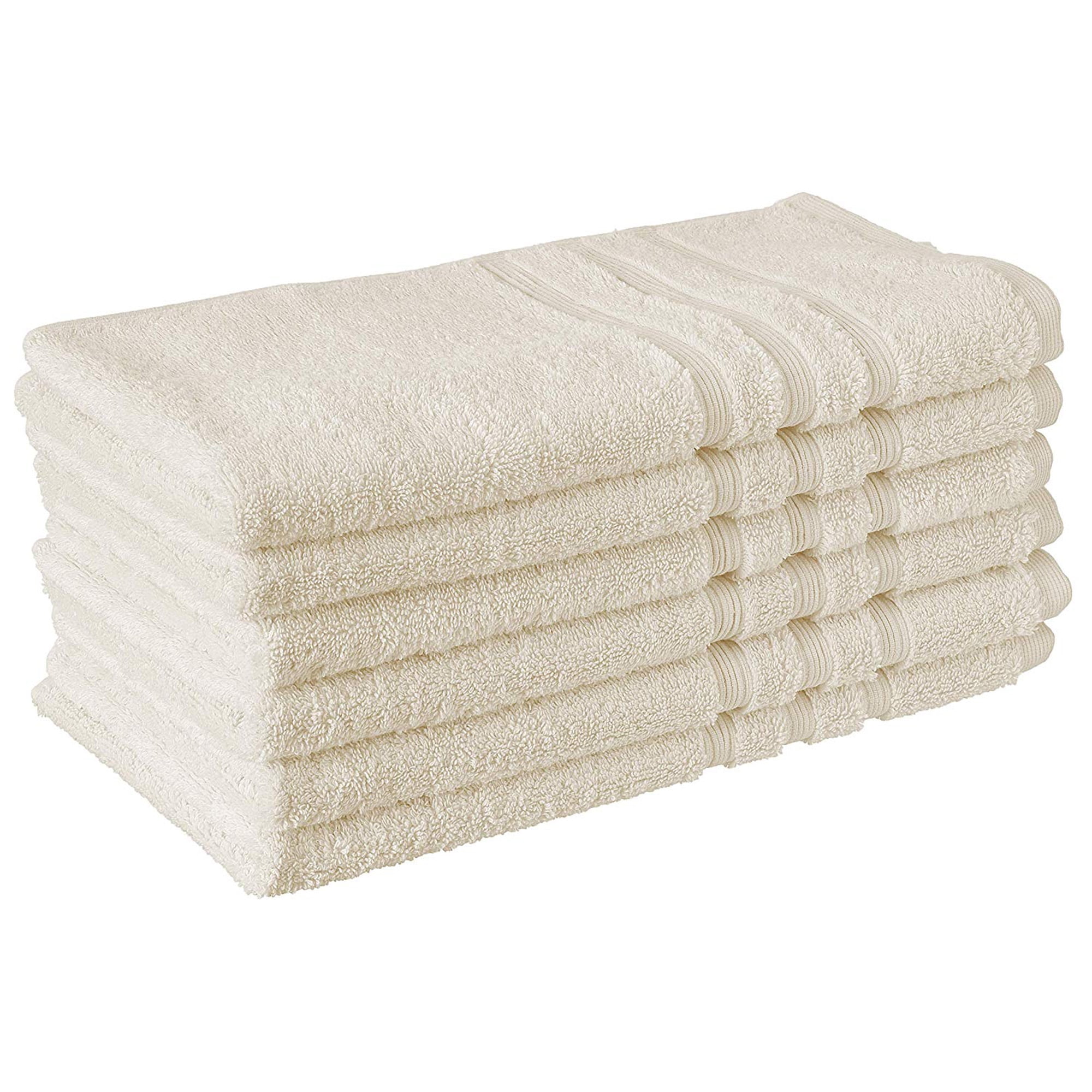 Manor Ridge Traditional Solid Print Super Soft Turkish Cotton Hand Towels Ivory 6 Pieces Walmart