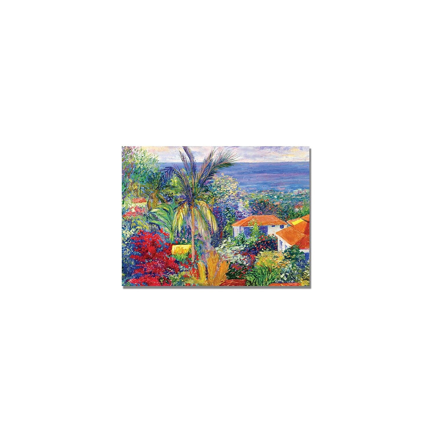 Maui Landscape Horizontal Canvas Art with Wooden Frame