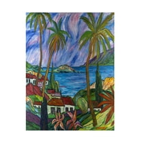 Trademark Fine Art Manor Shadian Tropical Paradise Canvas Wall Art - 18x24
