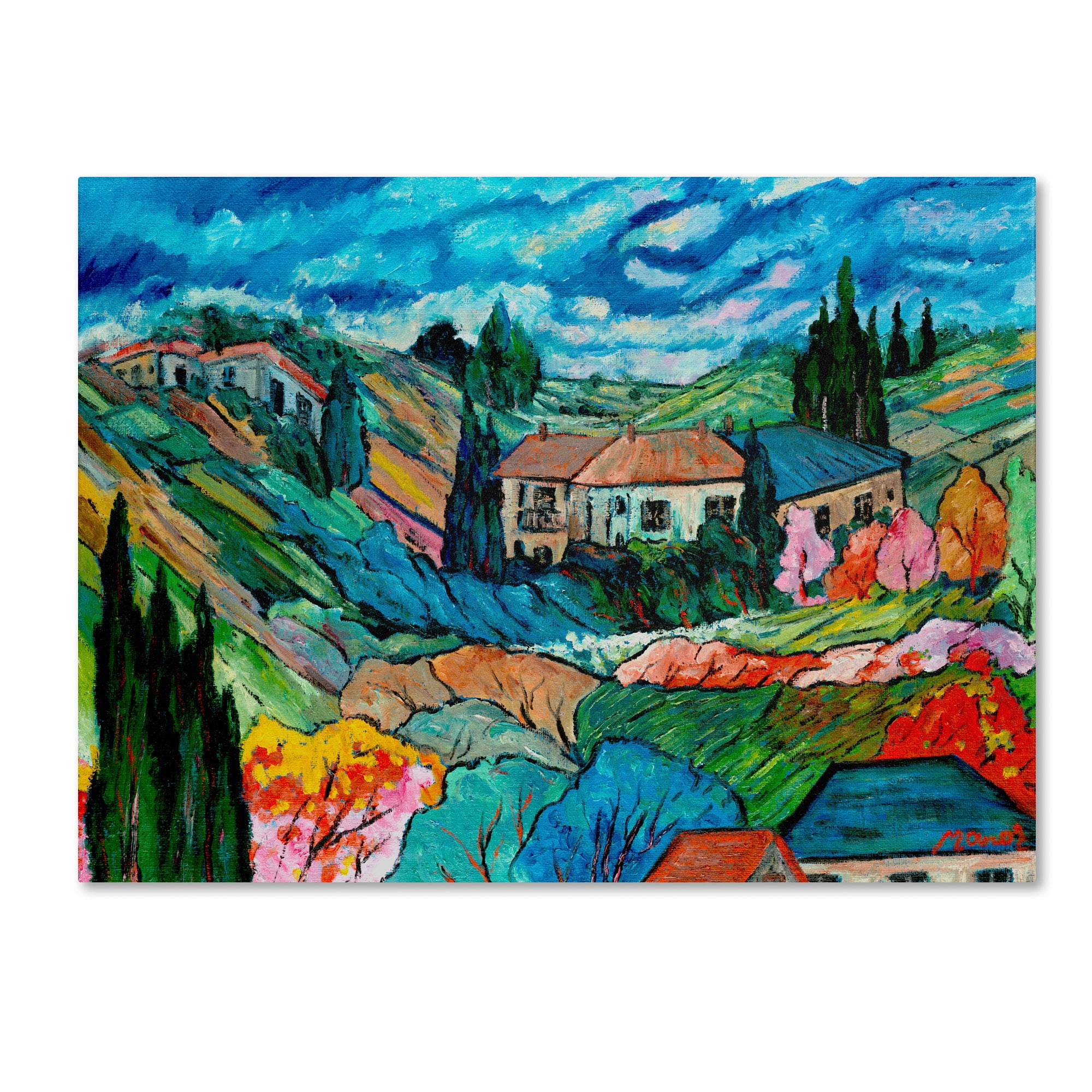 Manor Shadian 'Valley House' Canvas Art