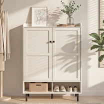 Manora Shoe Storage Cabinet, 45'' Wooden 6-Tier Shoe Cabinet, Hold 18-24 Pairs for Entryway Hallway