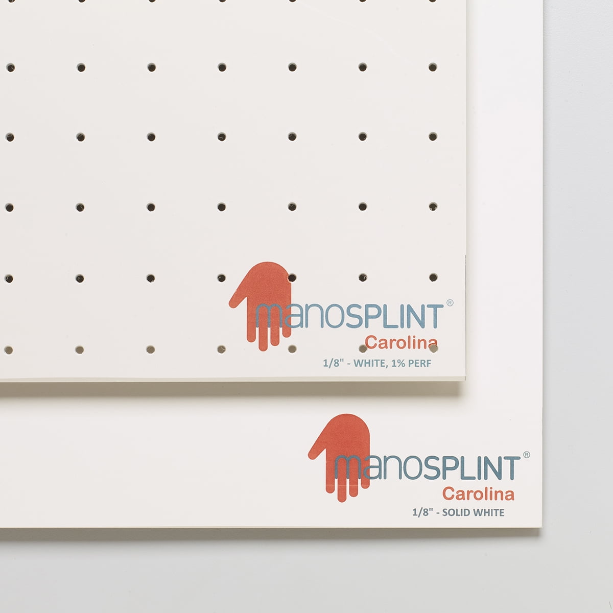 Manosplint Carolina 1/8" x 24" x 36" Solid White, Case of 2