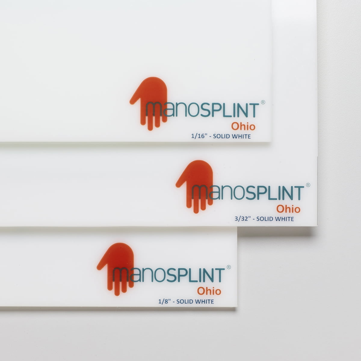 Manosplint Ohio 3/32" x 12" x 18" Solid White, 1 sheet