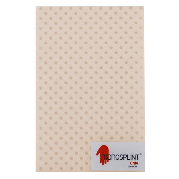 Manosplint Ohio S 1/8" x 12" x 18" 19% Perf Beige, 1 sheet