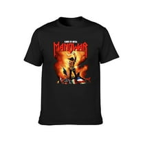 Manowar Hip Hop Men's T shirts Black S