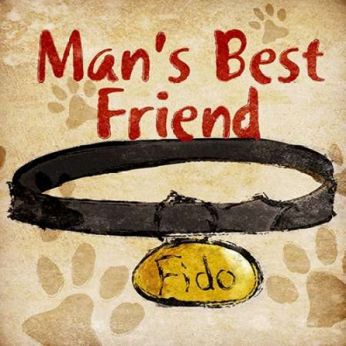 Mans Best Friend Canvas Art - SD Graphics Studio (24 x 24)