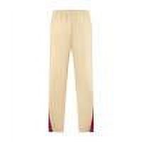 Mans Casual Pants Solid Color Drawstring Pockets Straight Sweatpants Khaki