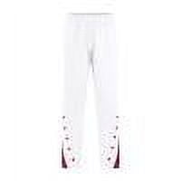 ZQUUVOU Mans Casual Pants Solid Color Drawstring Pockets Straight Sweatpants White