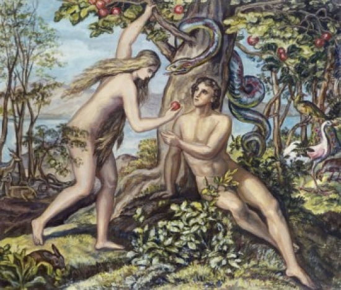 Mans Shameful Fall Julius Schnorr von Carolsfeld (1749-1872 German) Canvas Art - Julius Schnorr von Carolsfeld (18 x 24)