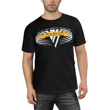 Mans T-shirt for Van.1986 Halen T Shirtsbreathable Short sleeve Round Neck top Small