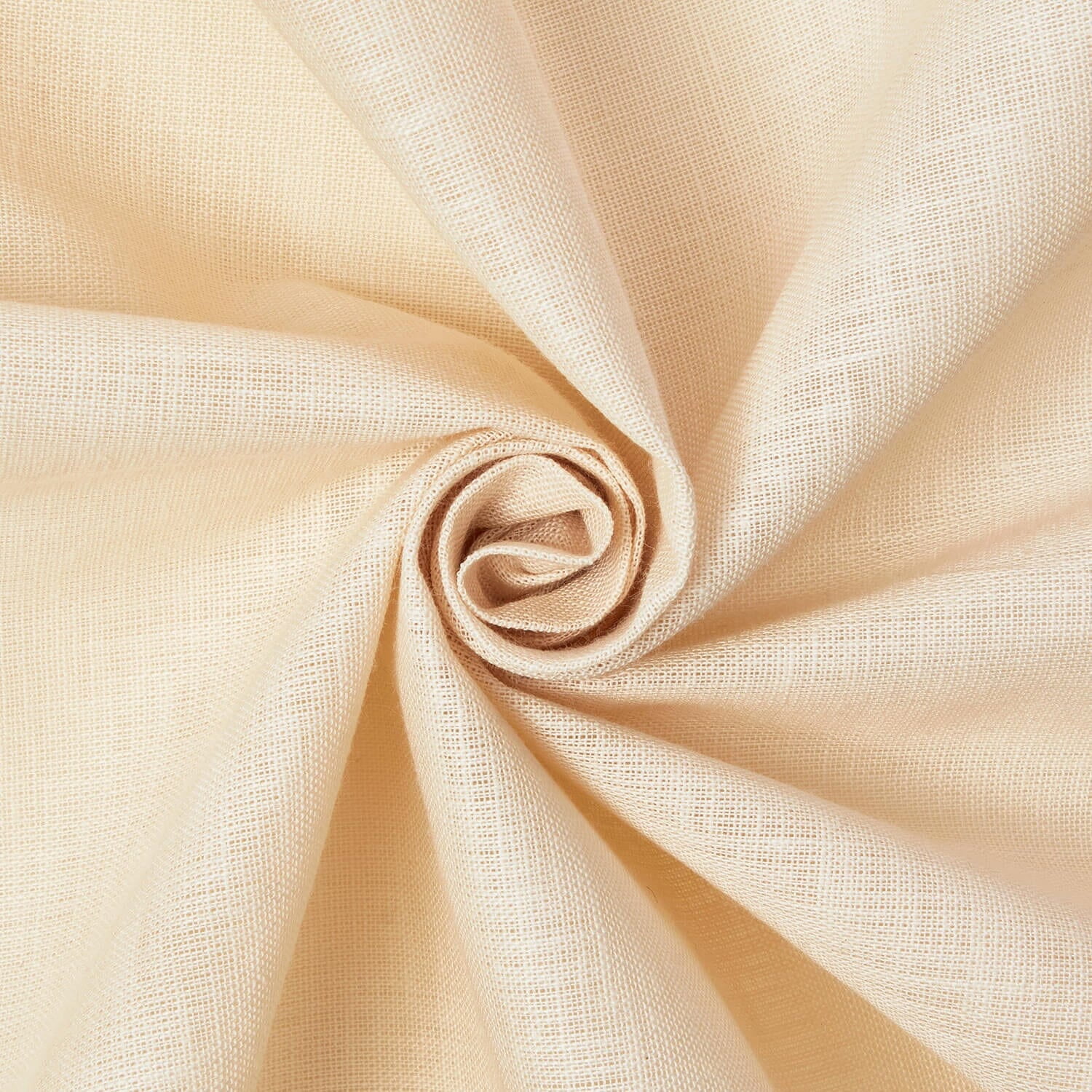 Mansa (4.1 oz) 100% Hypoallergenic Cotton Woven Linen Look 55/56" Fabric By The Yard - Beige, 10 Yards