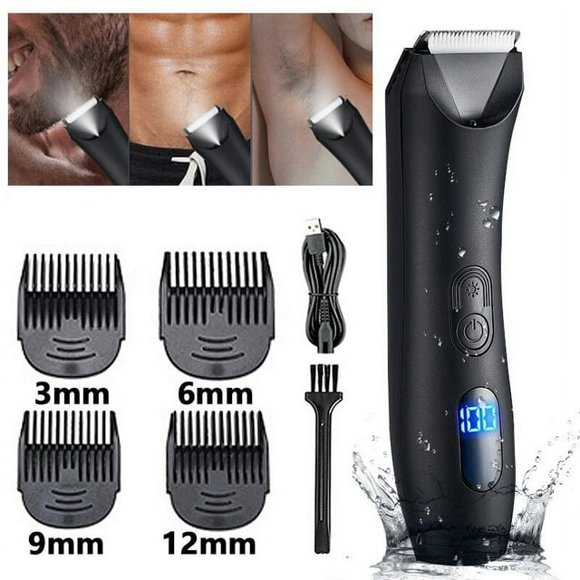 Manscape Trimmer for Men, IPX7 Waterproof Hair Trimmer for Pubic/Ball