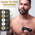 thumbnail image 1 of Manscaper Grizzly Rechargeable Body Hair Trimmer for Men –  Wide Stainless Steel Blade, Waterproof Wet/Dry Mens Body Shaver, 120-Minute Runtime, USB Charging, 1 of 8