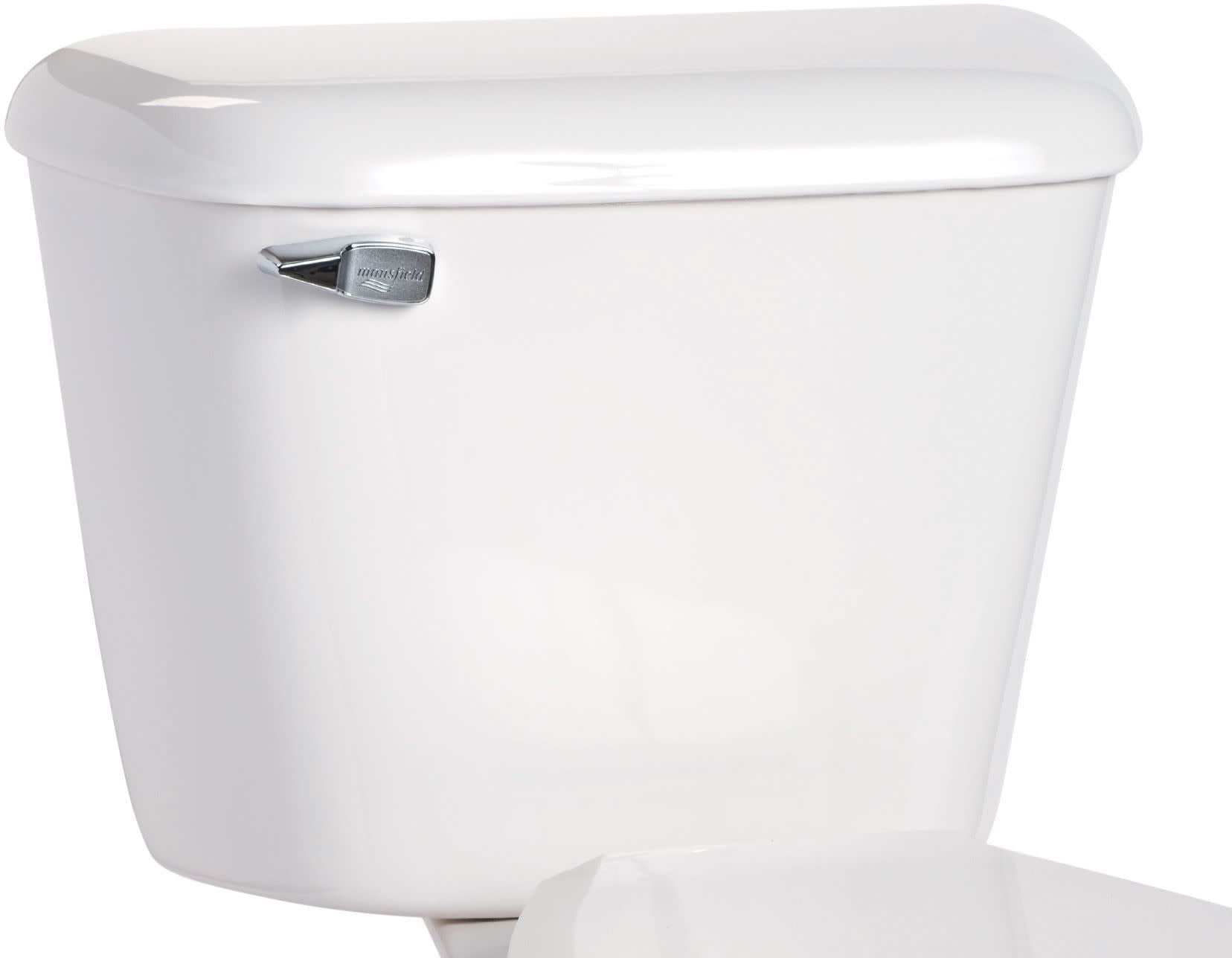 White Vitreous China 1.6 GPF Toilet Tank with Chrome Lever