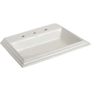 Mansfield 254-8 Brentwood 22-7/16" Vitreous China Drop In Bathroom Sink - White