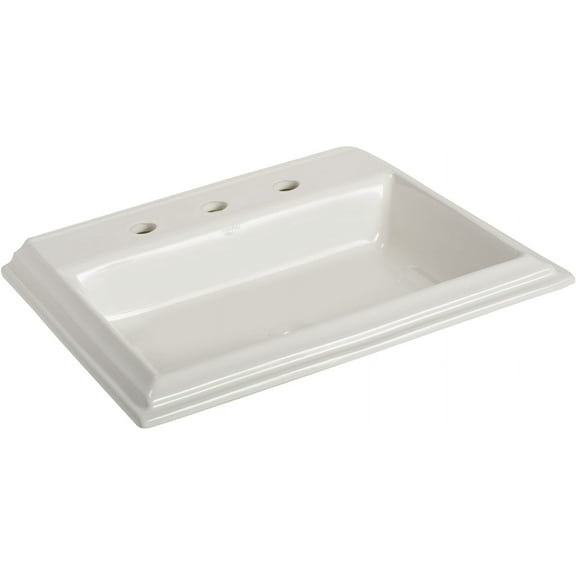 Mansfield 254-8 Brentwood 22-7/16" Vitreous China Drop In Bathroom Sink - White