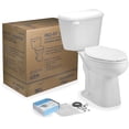 thumbnail image 1 of Mansfield 4137Ltctk Pro-Fit 1.28 Gpf Two-Piece Elongated Comfort Height Toilet Complete, 1 of 1