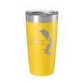 thumbnail image 1 of Mansfield Hollow Lake Map Tumbler Travel Mug Insulated Laser Engraved Coffee Cup Connecticut 20 oz Yellow, 1 of 1