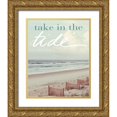 thumbnail image 1 of Mansfield, Kathy 12x14 Gold Ornate Wood Framed with Double Matting Museum Art Print Titled - Take in the Tide, 1 of 4