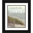 thumbnail image 1 of Mansfield, Kathy 15x18 Black Ornate Wood Framed with Double Matting Museum Art Print Titled - Watch the Waves, 1 of 4