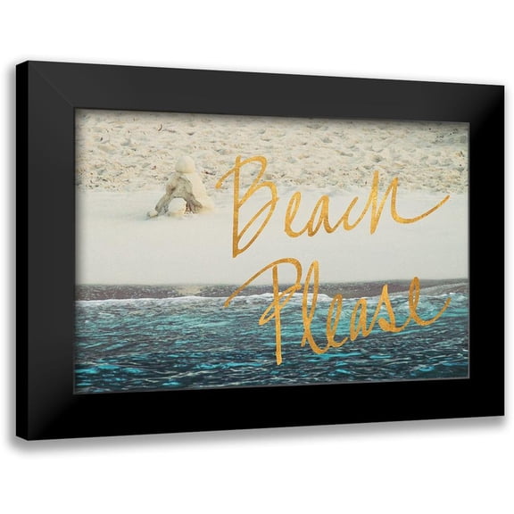 Mansfield, Kathy 18x13 Black Modern Framed Museum Art Print Titled - Beach Please I