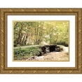 thumbnail image 1 of Mansfield, Kathy 18x14 Gold Ornate Wood Framed with Double Matting Museum Art Print Titled - Dappled Stream, 1 of 4