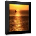 thumbnail image 1 of Mansfield, Kathy 19x24 Black Modern Framed Museum Art Print Titled - Sailboat at Sunset I, 1 of 5