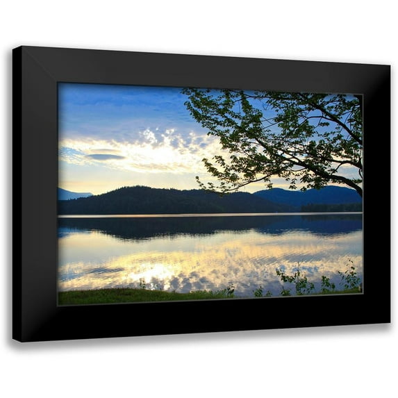 Mansfield, Kathy 24x17 Black Modern Framed Museum Art Print Titled - Serene Sunset View