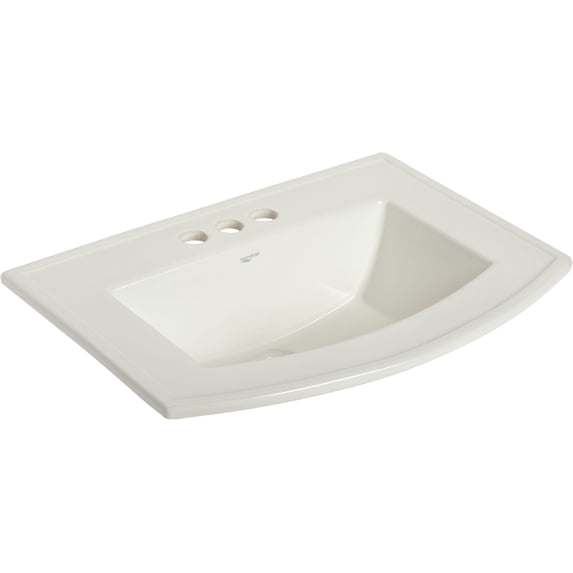 Mansfield 268410000 Barrett 23-5/8" Vitreous China Drop In Bathroom Sink - White