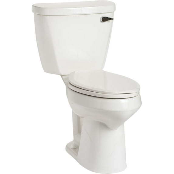 Mansfield 384-386Rh Summit 1.6 Gpf Two-Piece Elongated Comfort Height Toilet -Less Seat -