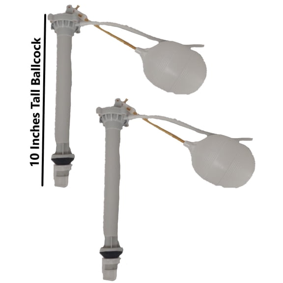 Mansfield and Universal Rundle Ballcock Fill Valve 10 inch 2 pack