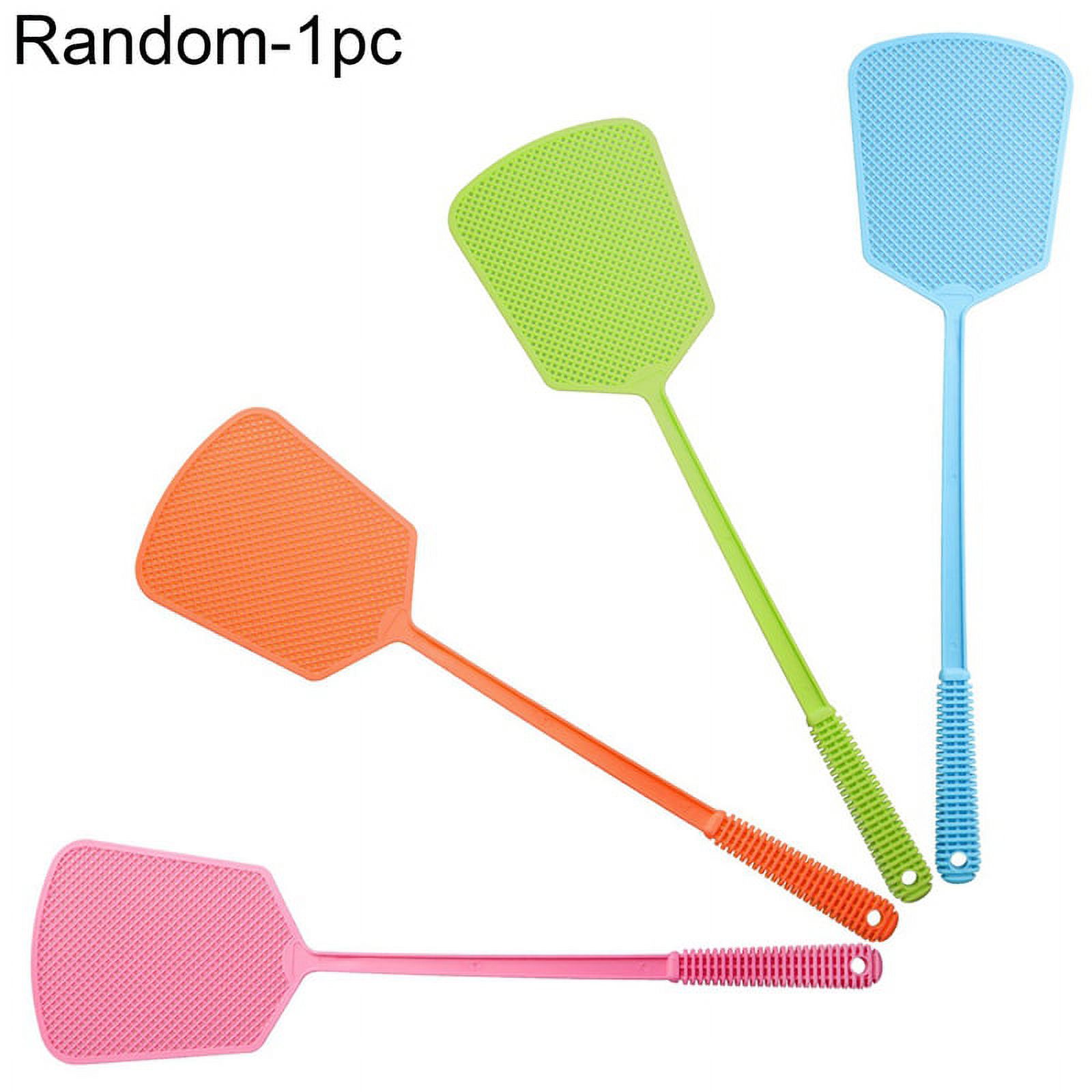 Manshan Swatter,Plastic Long Handle Fly Swatter Pest Control Mosquito Trap Killer Home Hand Tool