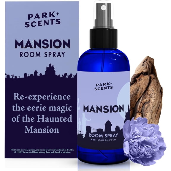 Mansion Fragrance Room Spray Te Park Scented Air Freshener Spray with Peony, Violet, Plum, Leather, Patchouli, Aged Wood, Amber, Musk, Vanilla Friend Birthday Gifts for Women (4oz)