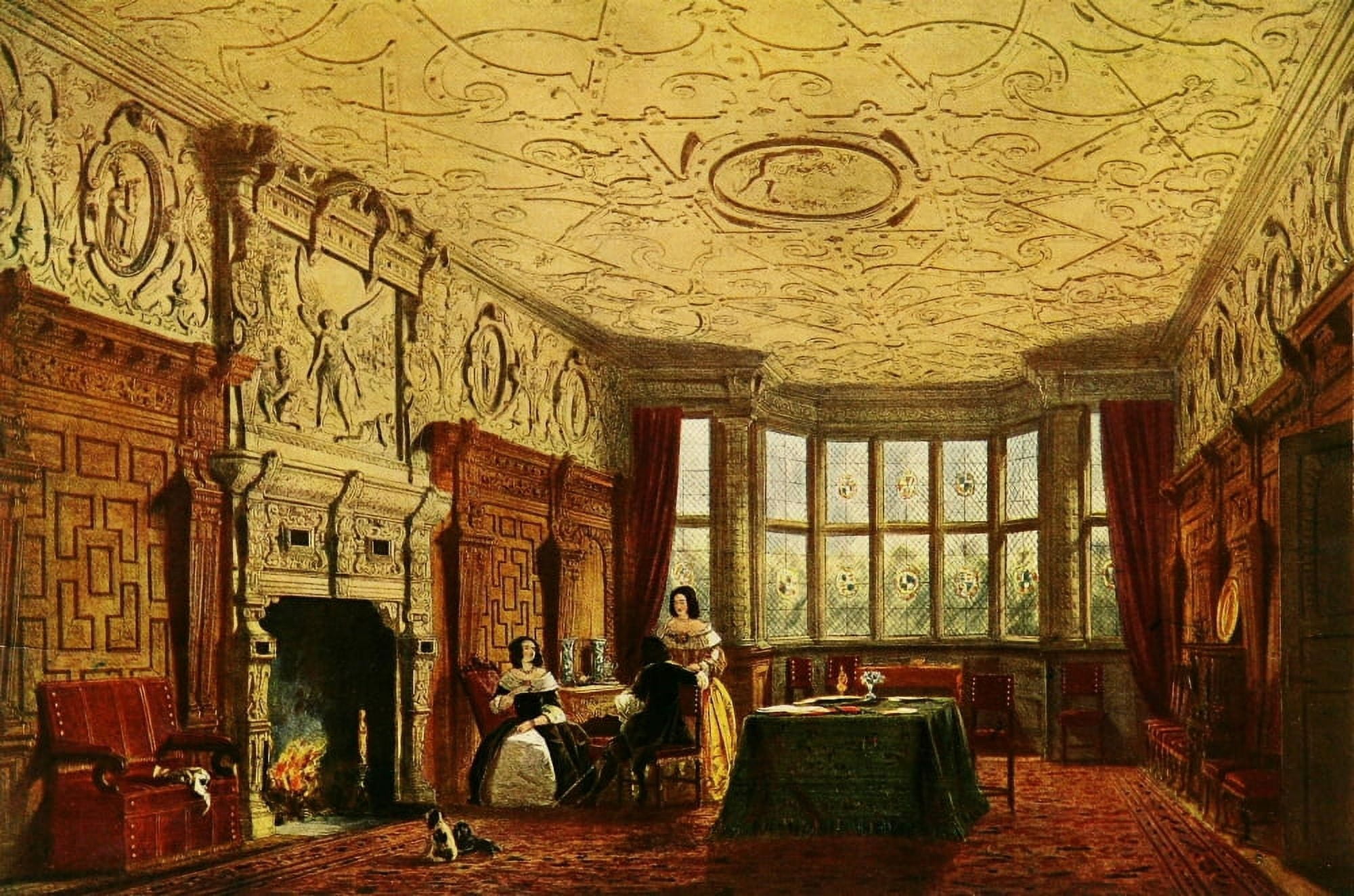 Mansions of England 1912 Crewe Hall Canvas Art - Joseph Nash (18 x 24)