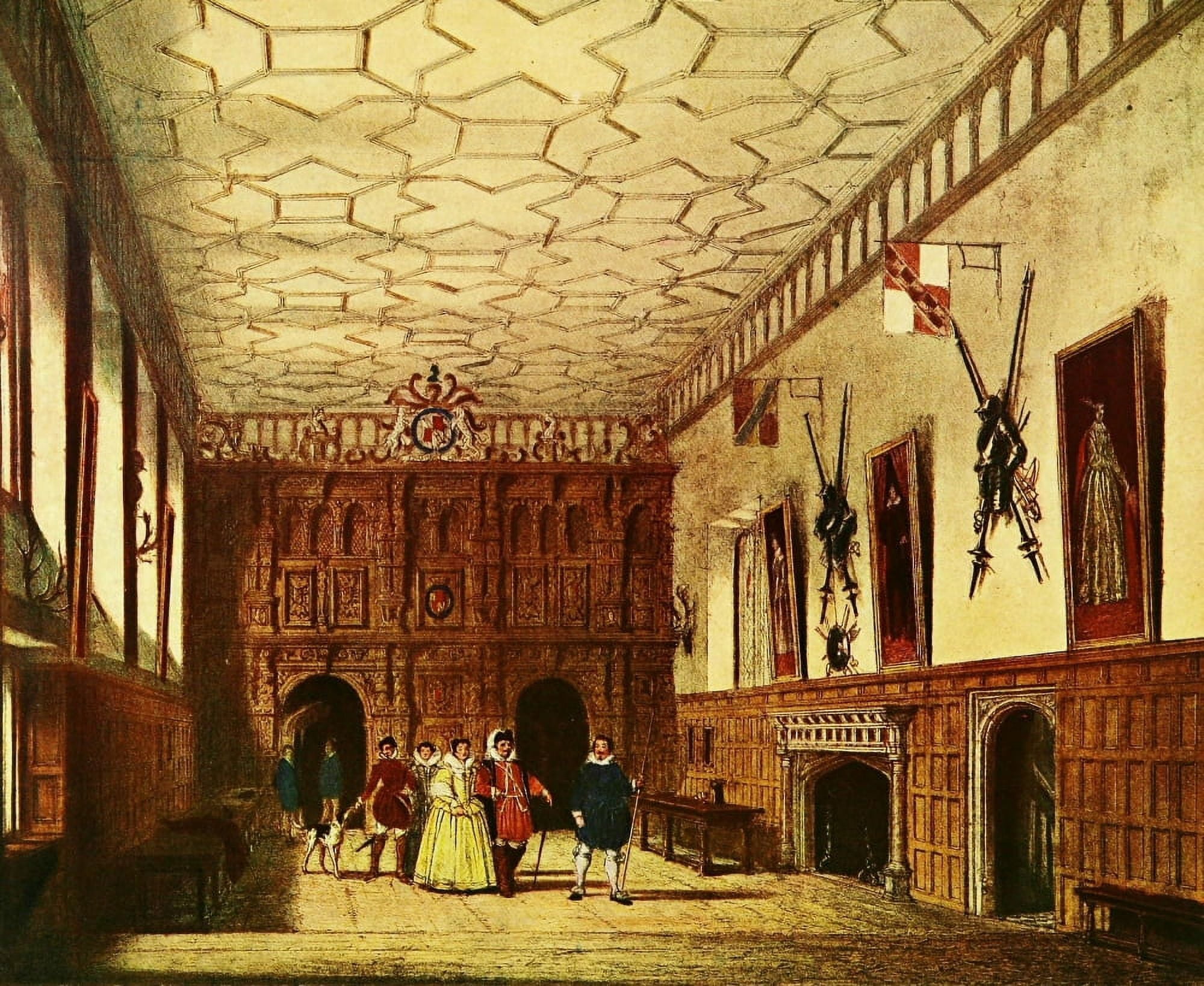 Mansions of England 1912 Knole hall Canvas Art - Joseph Nash (24 x 36)