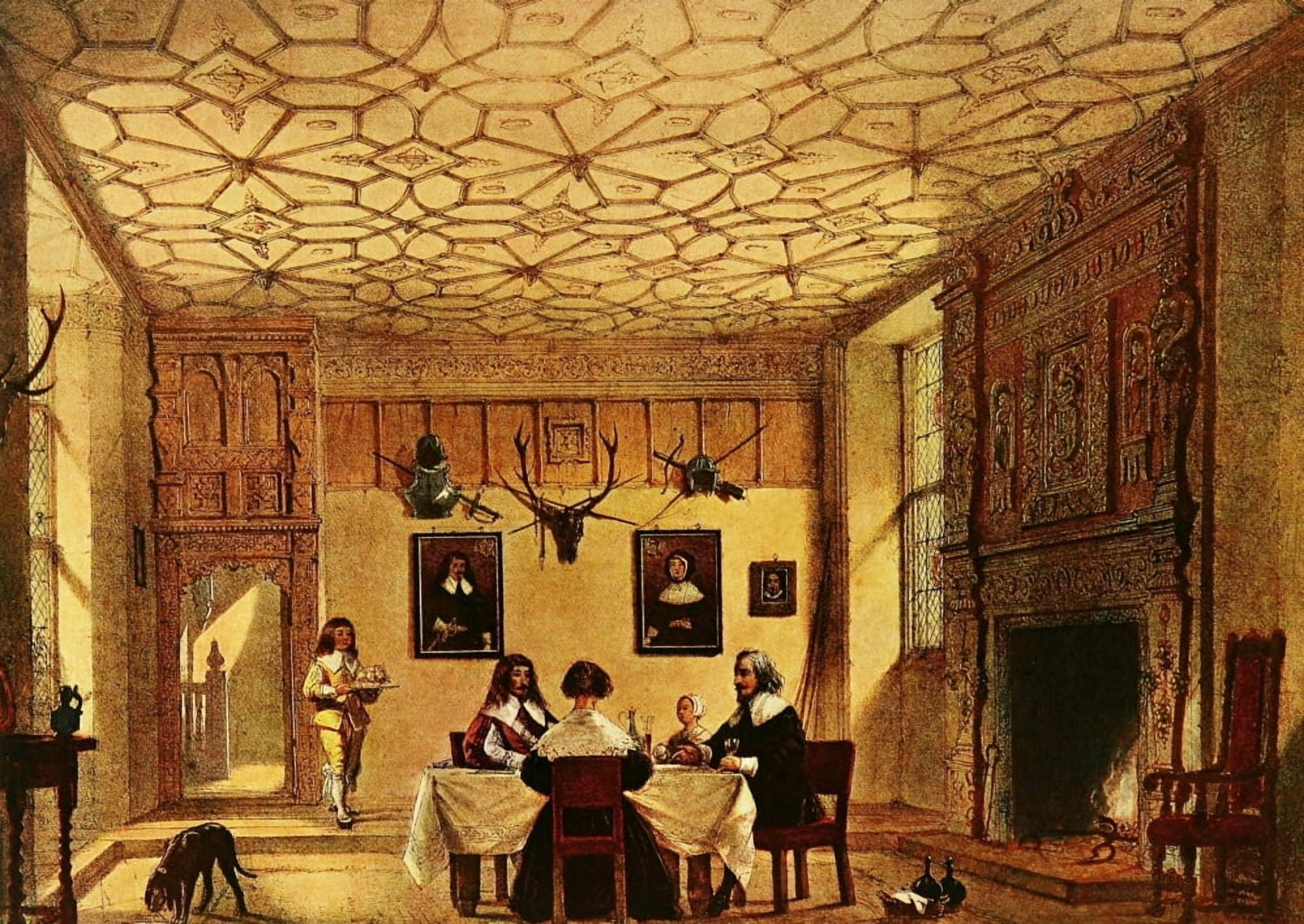 Mansions of England 1912 Wakehurst hall Canvas Art - Joseph Nash (18 x 24)
