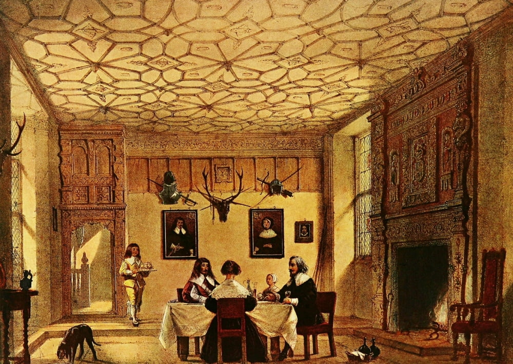 Mansions of England 1912 Wakehurst hall Canvas Art - Joseph Nash (24 x 36)
