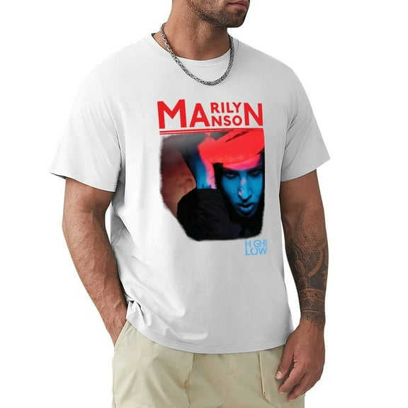 Manson The High End Of Low Juniors Graphic Tees Men Funny Tshirts Shirts for Men Mens 3xl T Shirts Vintage Tees for Men