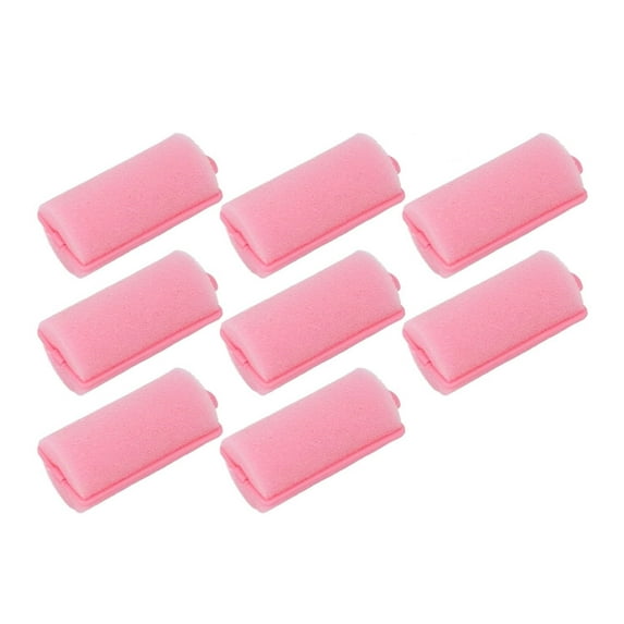 Manss Foam Roller,8 Pcs Sponge Rollers Set, Self-Grip Heatless Foam Curlers for Long, Medium & Short Hair, Hair Volumizing Rollers(1.18x2.64 inch,Random Color)