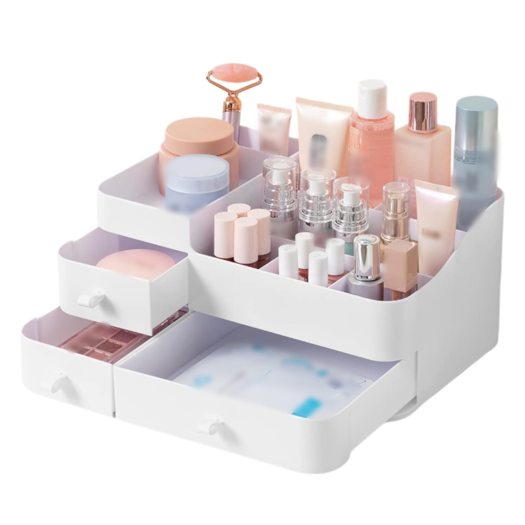 Skin Drawer Manss Skin Care Organizer,Makeup Desk Organizer with Drawers,Countertop ...