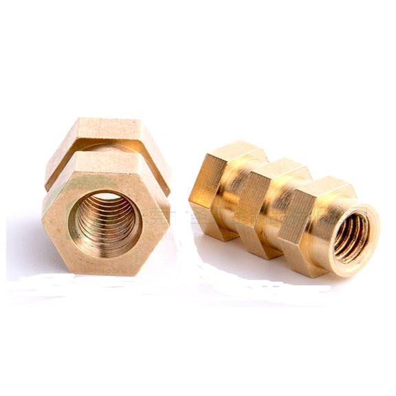 Manstel Hexagonal Copper Nut-set of 2 , Motherboard Inlays Piece M5x9.5mmopposite7mm.