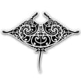 thumbnail image 1 of Manta Ray Black Tattoo Tribal Design - 12" Vinyl Sticker Waterproof Decal, 1 of 1