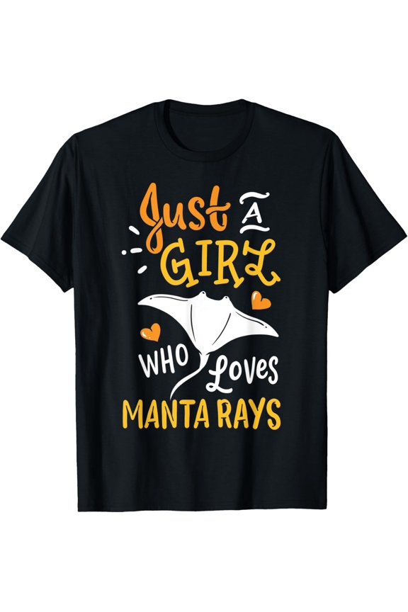 Manta Ray Just a Girl Who Loves Manta Rays T-Shirt