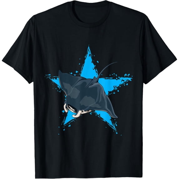 Manta Ray Star Design Manta Ray Love Lover Manta Rays T-Shirt