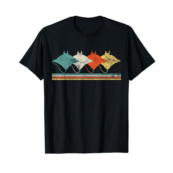 Manta Ray Vintage Retro T-Shirt