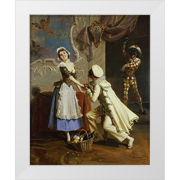 Mantegazza, Giacomo 20x24 White Modern Wood Framed Museum Art Print Titled - The ProVintageal