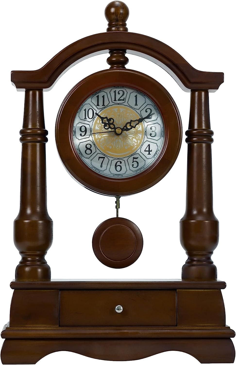 Mantel Clocks,Grandfather Clock,Living Room Wooden Digital Mantel Clock