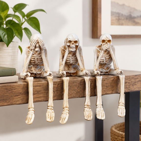 Mantel Decor See Shear No Evil Statues